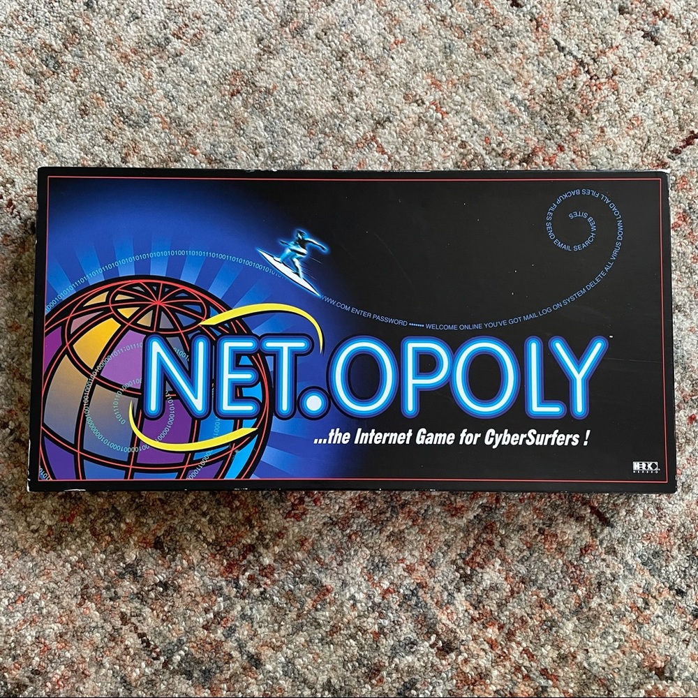 Net.opoly Board Game Ages 8+ Internet Game Open, Never Used